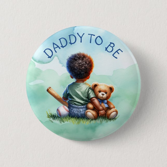 Daddy to be | Baby Shower  Button (Front)