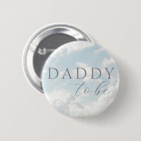 Daddy To Be Cloud Nine Baby Shower Button