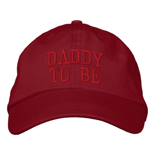 Daddy to Be Embroidered Baseball Cap (Front)