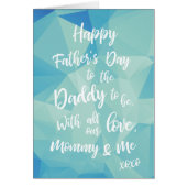 Daddy to be Father's Day Card from Mom & Baby (Front)