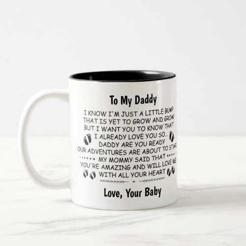 Daddy To Be from Baby Bump Christmas Two_Tone Coffee Mug