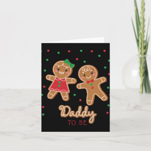 Daddy To Be Gender Reveal Gingerbread T Shirt Card