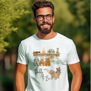 Daddy to Be Nursery, Teddy Bear, Baby Clothes T-Shirt