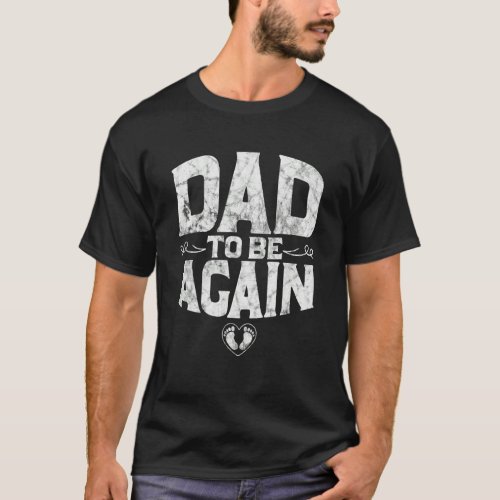 Daddy To Be Pregnancy Announcement New Daddy Again T_Shirt