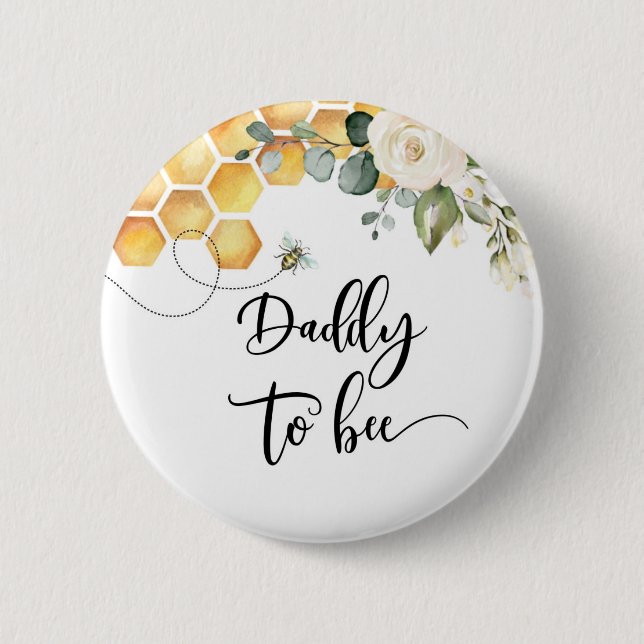 Daddy to bee button (Front)
