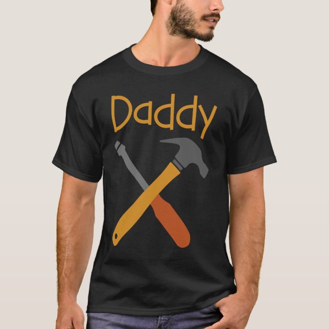 Daddy Tools Dad and Son Father and Son Matching T-Shirt (Front)
