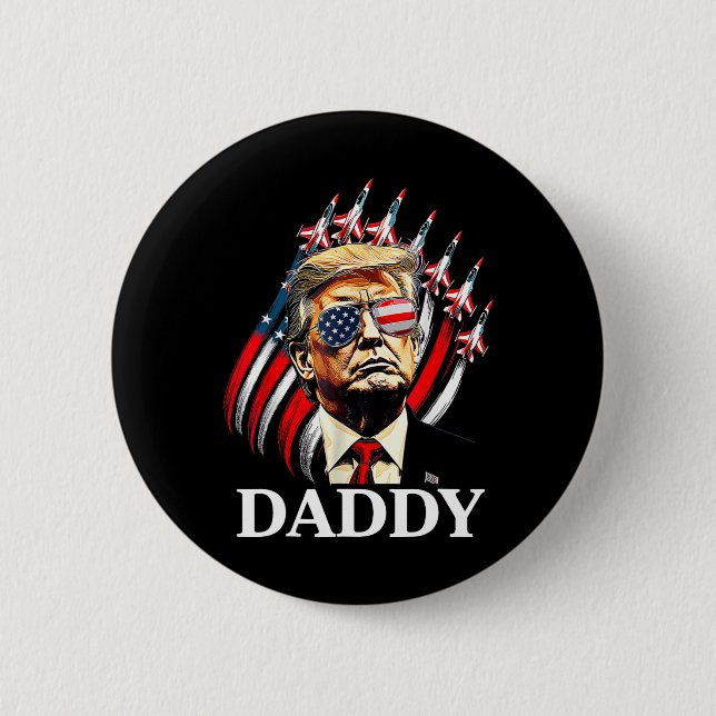 Daddy Trump Funny - Daddy Trump  Button (Front)