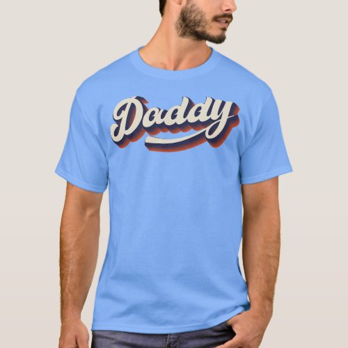 Daddy Typography swirl vintage T_Shirt