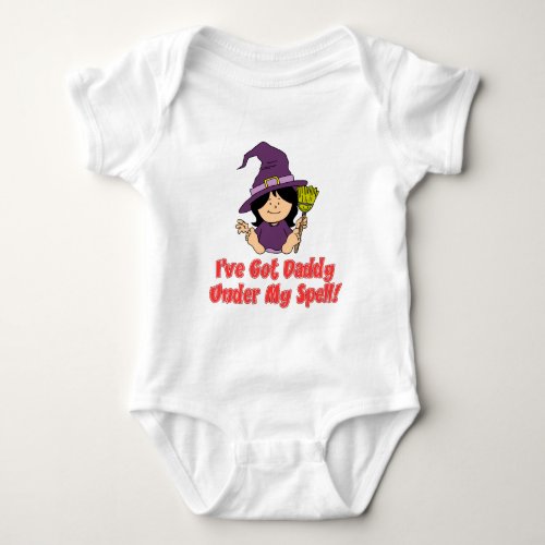 Daddy Under My Spell Halloween For Daughter Baby Bodysuit