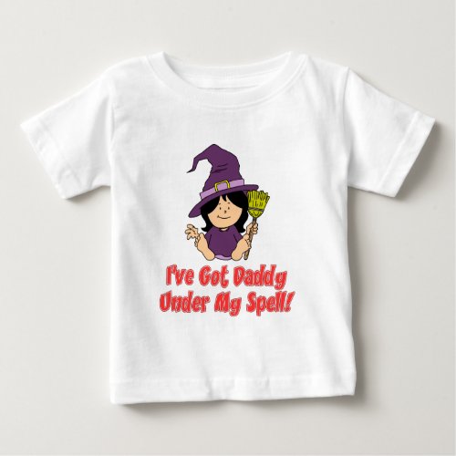 Daddy Under My Spell Halloween For Daughter Baby T_Shirt