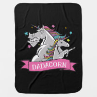 Daddy Unicorn Baby Blanket