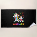 Daddy Unicorn Dadacorn Father's Day Dad Men Birthd Beach Towel<br><div class="desc">Daddy Unicorn Dadacorn Father's Day Dad Men Birthday Girl T-Shirt</div>