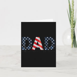 Daddy Usa Independence Fathers Day Flag Patriotic Card