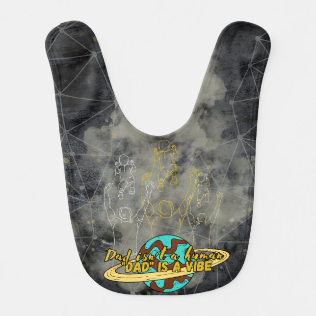 Daddy, vibe baby bib (Front)