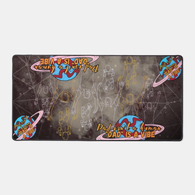 Daddy, vibe Burp Cloth Desk Mat (Front)