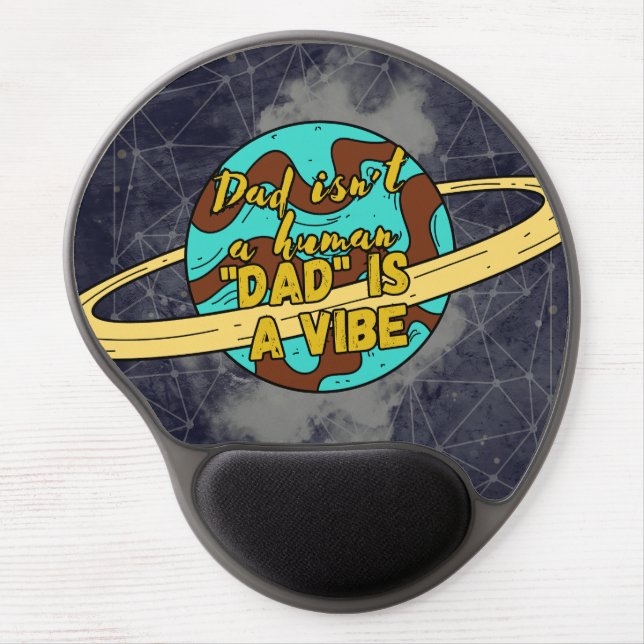 Daddy, vibe Burp Cloth Gel Mouse Pad (Front)