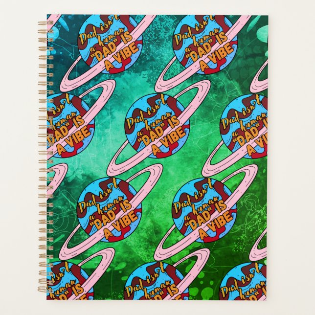 Daddy, vibe Burp Cloth Planner (Front)