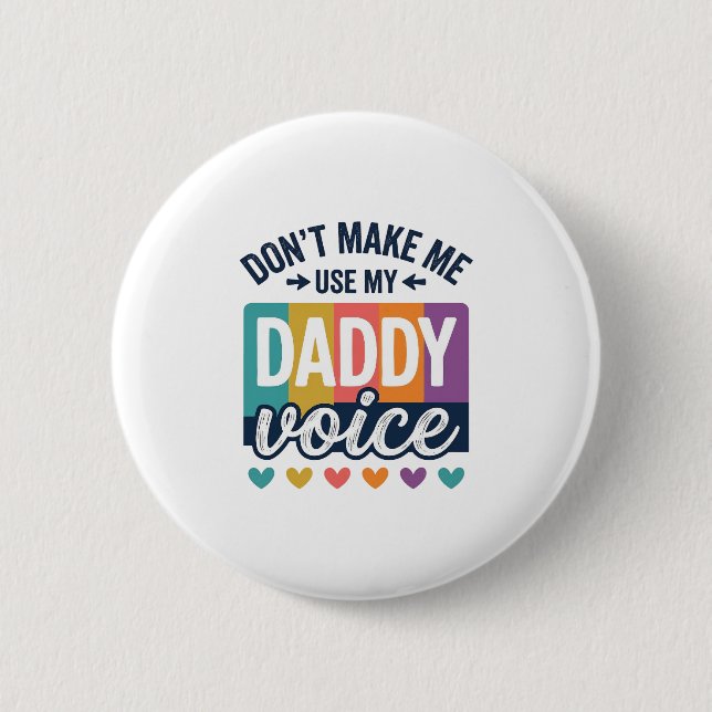 Daddy Voice Vintage Pride Shirt Design_1 Button (Front)