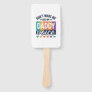 Daddy Voice Vintage Pride Shirt Design_1 Hand Fan