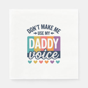 Daddy Voice Vintage Pride Shirt Design_1 Napkins