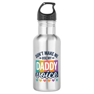 Daddy Voice Vintage Pride Shirt Design_1 Stainless Steel Water Bottle