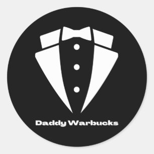 Daddy Warbucks From Annie Tuxedo Classic Round Sticker
