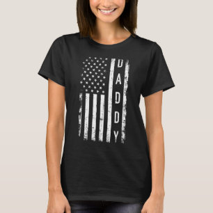 Daddy with US american flag T-Shirt