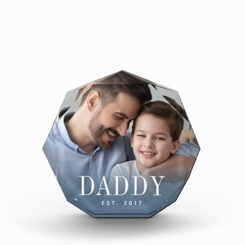 Daddy Year Established Photo Block