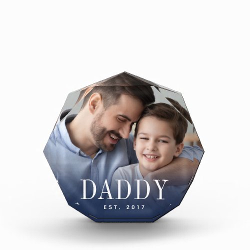 Daddy Year Established Photo Block