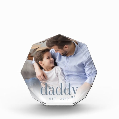 Daddy Year Established Photo Block