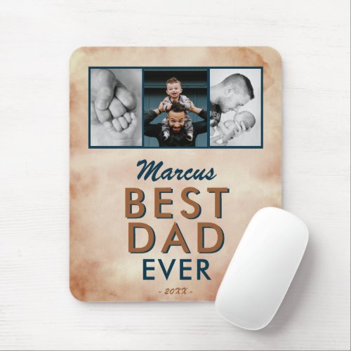 Daddy you are my Hero Dad Photo Fathers Day Mouse Pad