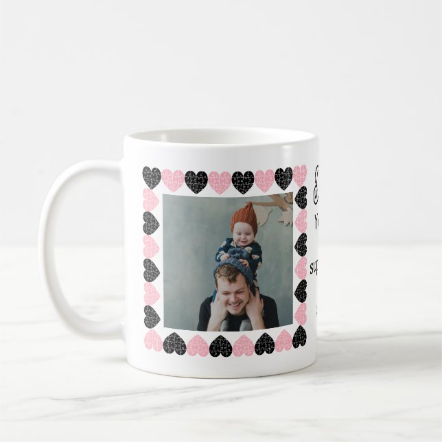 Daddy You Are My Superhero/2 photos Coffee Mug (Left)