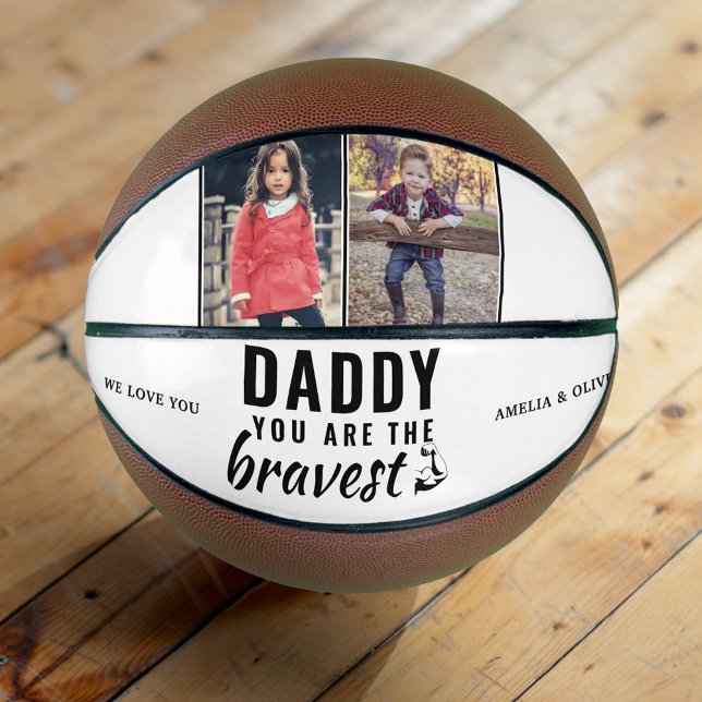 Daddy you are the Bravest Father`s Day 2 Photo Basketball (Creator Uploaded)