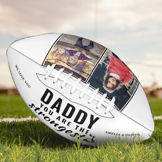 Daddy you are the Strongest Father`s Day 2 Photo Football (Creator Uploaded)