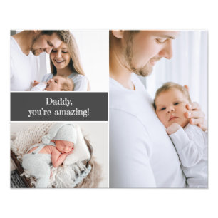 Daddy, you're amazing Photo collage custom