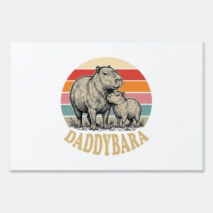 Daddybara Capybara Dad Vintage Sunset Shirt_1 Sign