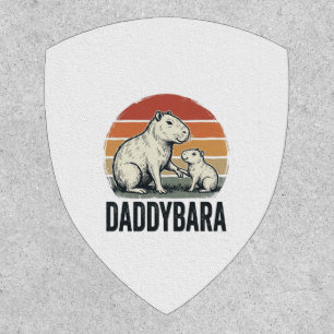 Daddybara Capybara Vintage Sunset Shirt Design_1 Patch