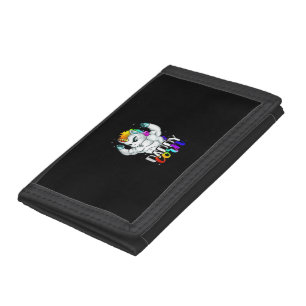 Daddycorn Unicorn Dad Daddy Man Unique Family Chri Tri-fold Wallet