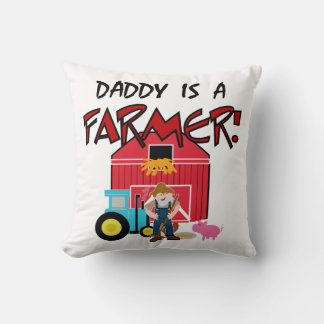 daddyisafarmerTEE Throw Pillow
