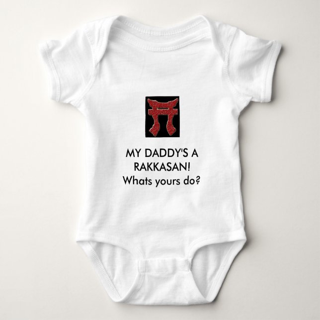 daddys a rakkasan baby bodysuit (Front)