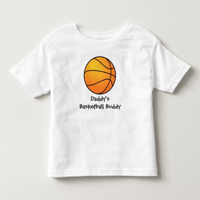 "Daddy's Basketball Buddy" Toddler T Shirt (Front)