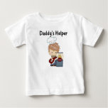 Daddy&#39;s Bbq Helper Baby T-shirt at Zazzle