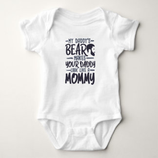 daddys beard baby bodysuit