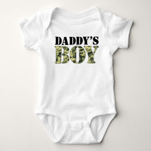 Daddy's Boy Camo Baby Bodysuit