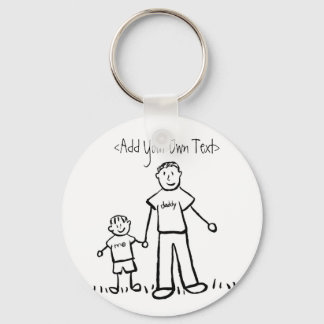 Daddy's Boy Keychain