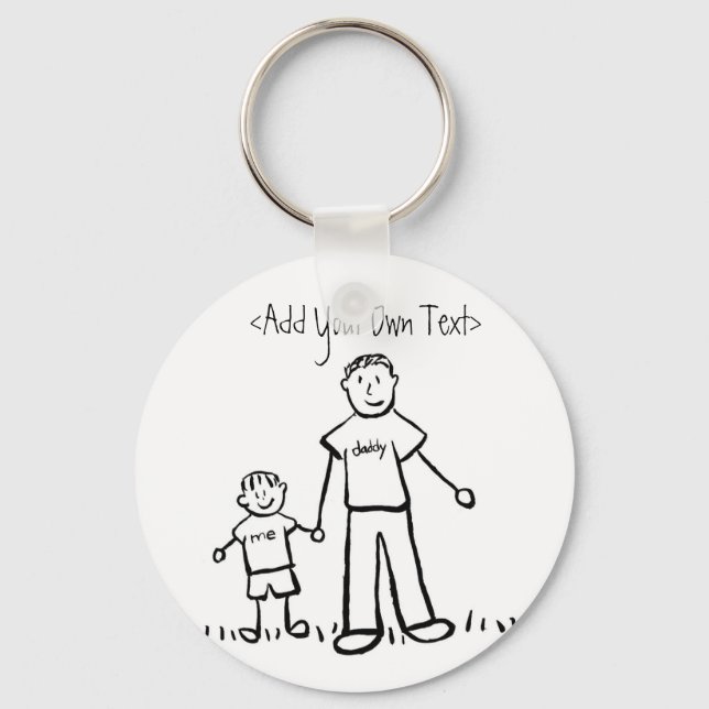 Daddy's Boy Keychain (Front)