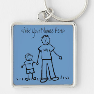 Daddy's Boy Keychain (Customize Names)