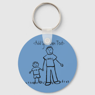 Daddy's Boy Keychain (Customize Names)