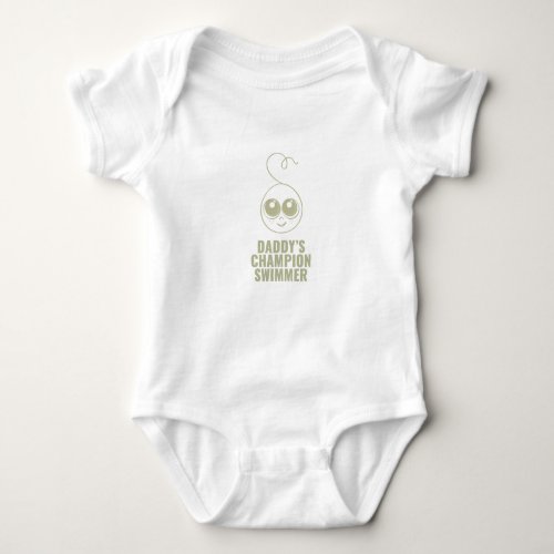 Daddys Champion Swimmer Baby Bodysuit