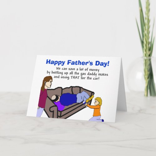Daddys contribution Fathers Day Card